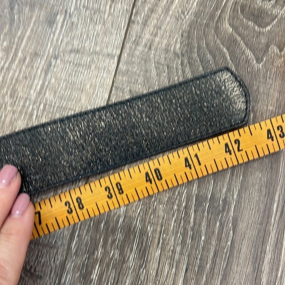Leatherock Black Belt with Silver Accents main image 8